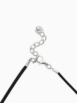 Цена за 10 шт. Шнурок из искусственной замши с замком, 45 см + удлинитель, чёрный