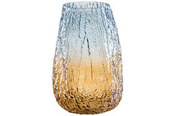 Ваза 20*20*30 см бежево-голубая, стекло - Elan gallery фото 5