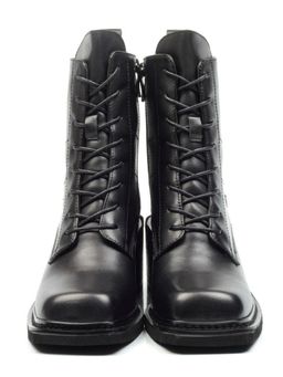 01-E21B-2A BLACK Ботинки демисезонные женские (натуральная кожа, байка) - Фабричный китай фото 9