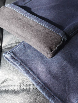 Джинсы утепленные прямые из эластичного денима с мягким флисом - Vilatte фото 6