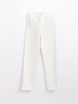 CONTE CON-619 Джинсы mom fit с высокой посадкой off white