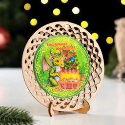 Тарелка сувенирная Сказочных богатств!, ламинация, d=130мм