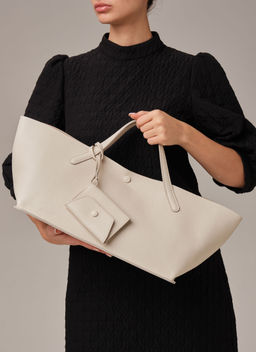 Кожаная сумка Dari DBR 31136 светлый крем