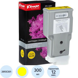 Картридж струйный Комус PFI-320Y (2893C001) жел. для TM-200/205/300/305