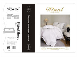 КПБ Mency Winni Бархатный Сатин на резинке по кругу MENBSR04 Евро