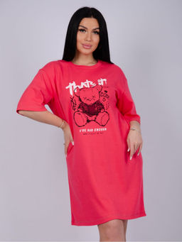 Сорочка Беверли синий, интерлок пенье - Малина фото 11