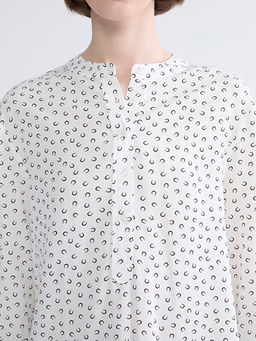 Hakim Yaka Desenli Bluz