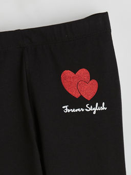 Bask?l? Uzun K?z ?ocuk Tayt