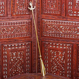 Ложка для обуви Якорь с канатом, 52?5.5?1 см, латунь