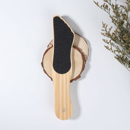 Пилка для пяток, наждачная, двусторонняя, 25 см, деревянная