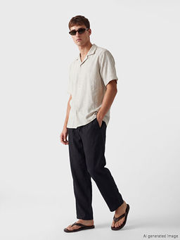 Брюки Regular Fit из льна мужские