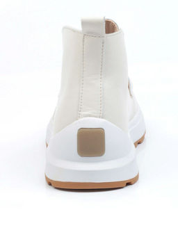 01-5281-2 WHITE Ботинки демисезонные женские (натуральная кожа, байка)