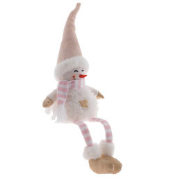 Игрушка набивная "Снеговик", L16 W9 H50/19 см, 2в.