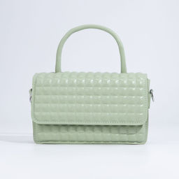 Сумка-мессенджер на клапане, цвет зелёный