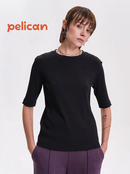 PELICAN, футболка женская, Черный