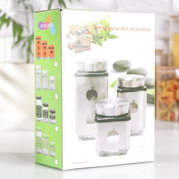 Банки стеклянные для хранения сыпучих продуктов «Трио», 3 предмета: 350/500/1000 мл, цвет золотой