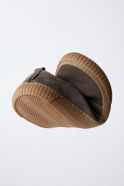 SPLIT SUEDE BAREFOOT TRAINERS