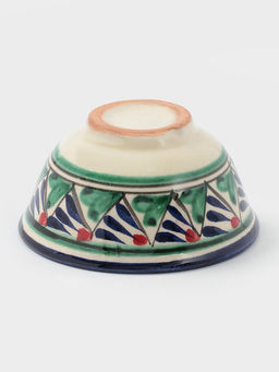 Пиала узбекская Риштанская Керамика «Узоры», 110 мл, d=8.5 см, синяя МИКС