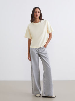 Bisiklet Yaka Kad?n Ti??rt