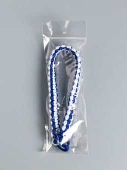 Цена за 2 шт. Брелок для ключей на карабине «Паракорд», шнур 0.5 см, сине-белый, на сумку, рюкзак, 14.5×1.8×0.8 см