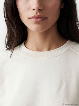 Bisiklet Yaka Oversize Kad?n Sweatshirt