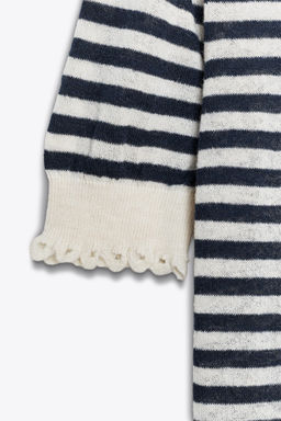 STRIPED KNIT TOP WITH FRILLS - Zara фото 8