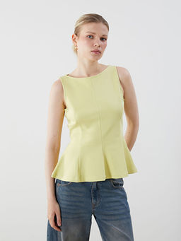 Kay?k Yaka Peplum Bluz