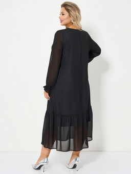 Платье 0355-1 чёрный кристалл