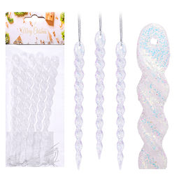 Набор новогодних украшений "Льдинки счастья" (6шт х 13 см)