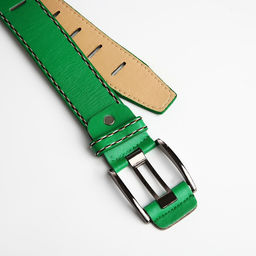 Ремень женский, ширина 3,5 см, люверсы, пряжка металл, винт, цвет зелёный - Simaland фото 4