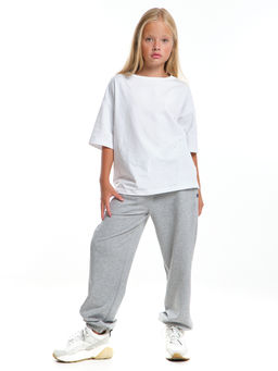 Спортивные брюки трикотажные 22-7999 коричневый - Mini maxi фото 15