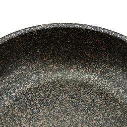 Сковорода с тефлоновым покрытием д24см Granit Ultra, h6см, ручка из термостойкого пластика 17см, гранитный (Россия) - можно использовать металлические кухонные принадлежности - Домашняя мода фото 2