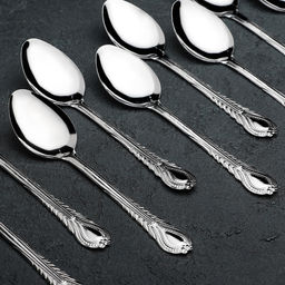 Набор ложек столовых из нержавеющей стали Камея, длина 18 см, 12 шт - Simaland фото 2