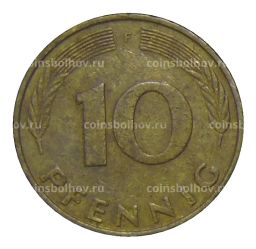 Монета 10 пфеннигов 1979 года F Германия