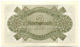 Банкнота 2 рейхсмарки 1940 года Германия (Для оккупированных территорий)