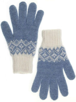 Перчатки женские "Узор два цвета" 5325-4