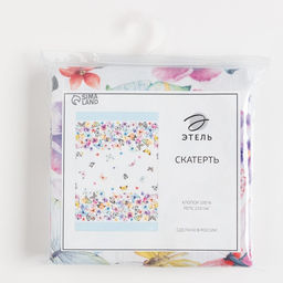 Скатерть Этель. Бабочки, 220?147 см, 100 % хлопок, репс 210 г/м?