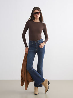 Flare Kad?n Jean Pantolon