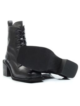 01-E21B-2A BLACK Ботинки демисезонные женские (натуральная кожа, байка) - Фабричный китай фото 17