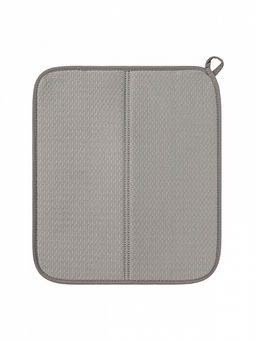 Коврик для сушки посуды 38x44 серый полиэстер