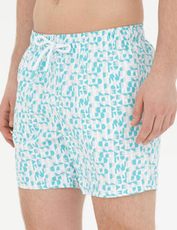 Пляжные шорты синие