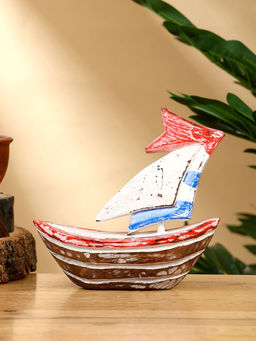 Сувенир «Кораблик», 14×5×14 см, дерево