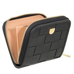 Итальянский кожаный кошелек для карт DuDu серии Hokkaido | черно-розовый - Dudubags фото 3