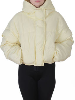 9518 YELLOW Куртка пуховая зимняя женская (пух)