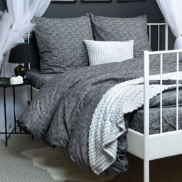 Пододеяльник 1,5-спальный, бязь Комфорт (Контур, темно-серый)