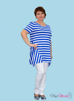 Туника Модель №14 размеры 52-66 - Plusmoda фото 4
