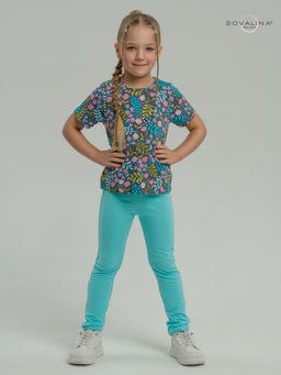 Костюм Мун розовые колокольчики-мятный - Sovalina фото 5