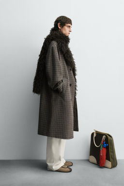 CHECK COMBINED COAT HARRY LAMBERT FOR ZARA X DISNEY  фото 4