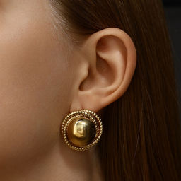 Серьги металл Эстетика фрезия, цвет золото - Qf фото 4