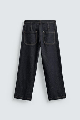 BAGGY FIT JEANS WITH TWISTED SEAM - Zara фото 8